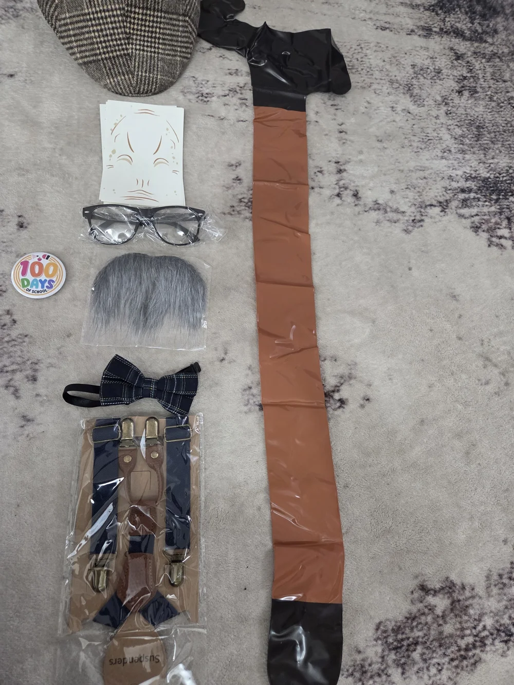 Old Man Boys Costume Halloween 100 Days Of School